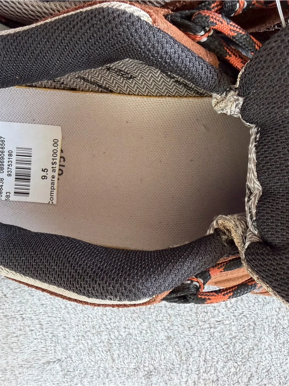 KEEN Men's Rust Brown and Tan Trail Hiking Sneakers